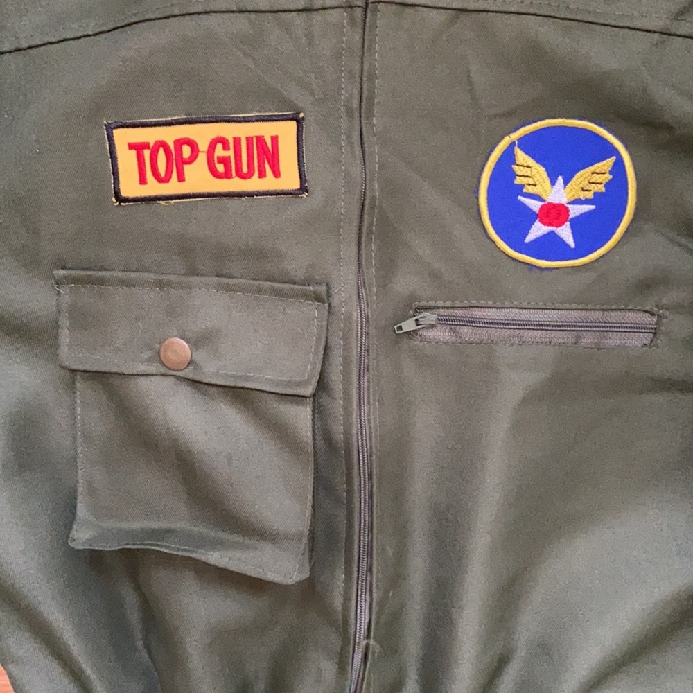 🚨SOLD Top Gun Pilot Youth Halloween Costume Sz Large - Picture 4 of 8